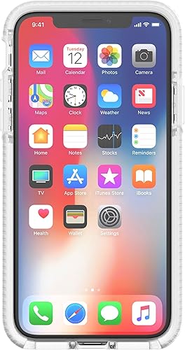 Miniatura 2 de Tech21 Evo Check - Funda delgada para iPhone X/XS, color blanco transparente, protección inalámbrica y resistente