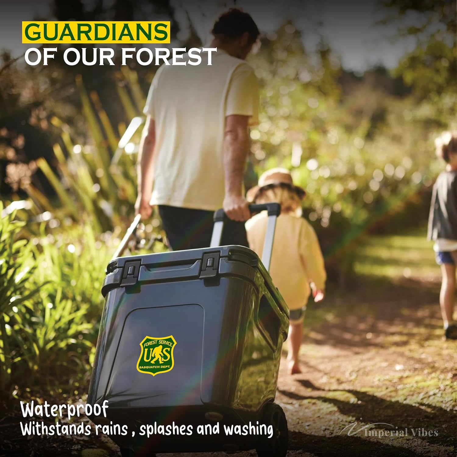 IMPERIAL VIBES – US Forest Service Sasquatch Sticker – Vinyl Decals for Car, Truck & Van – Indoor & Outdoor Decal - Removable Laptop Sticker– Waterproof Decal for Window & Waterbottle–Pack of 2 Imp 93 - Image 7