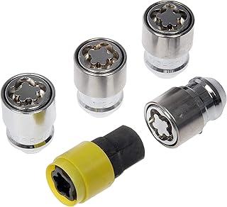 Dorman 712-281 1/2-20 Wheel Lock Set, 5 Pack, Chrome