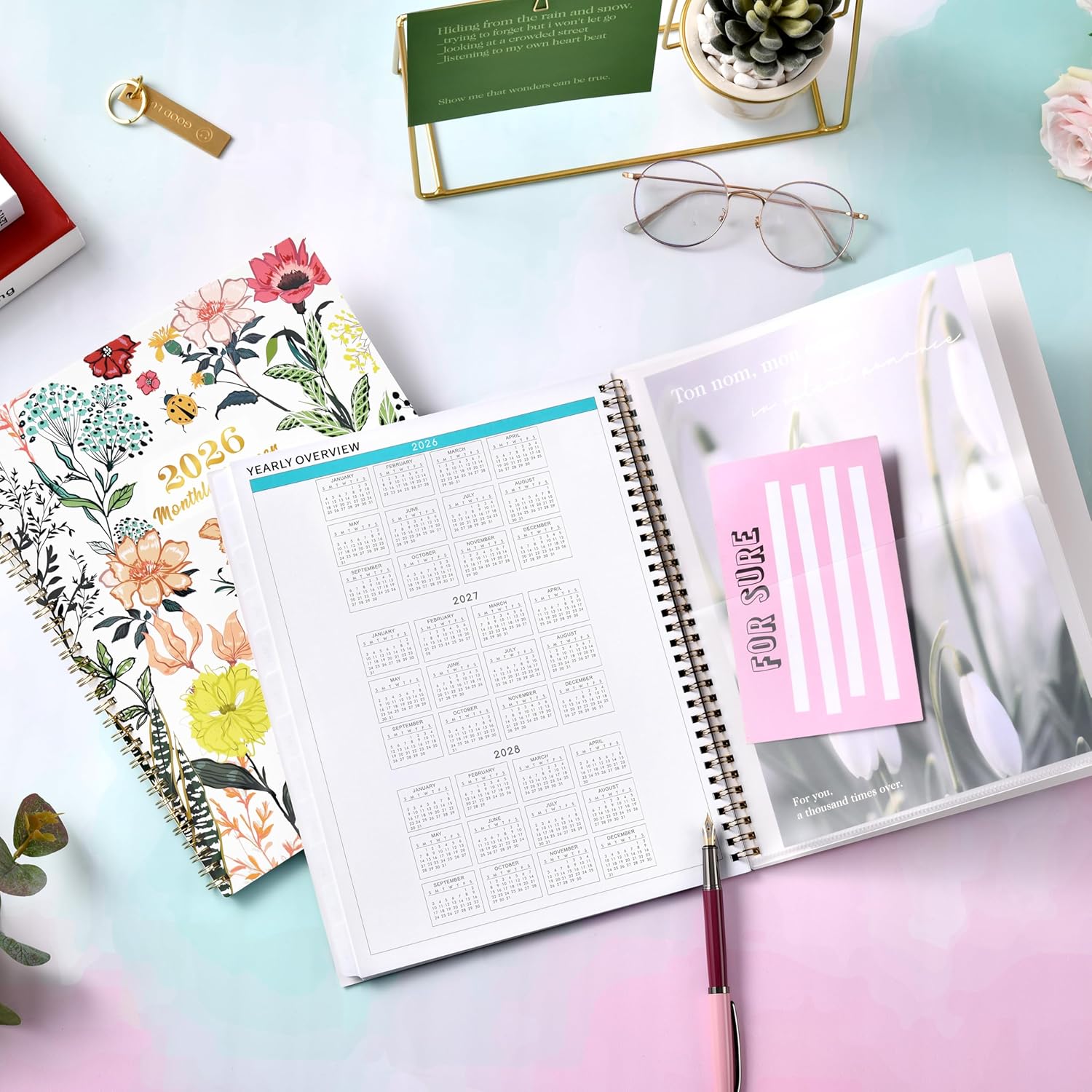 2026 Monthly Planner/Calendar - Jan 2026 - Dec 2026, 12 Monthly Planner 2026, 9’’ x 11'', 2026 Planner with Tabs, 2-sided Pockets, Twin-wire Biding, Holidays, Notes Pages, Julian Dates - Image 8