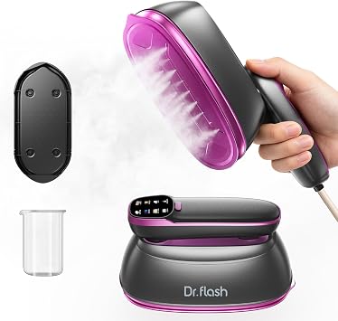 DRFLASH 2-in-1 Travel Steamer & Iron, Portable Handheld for Clothes