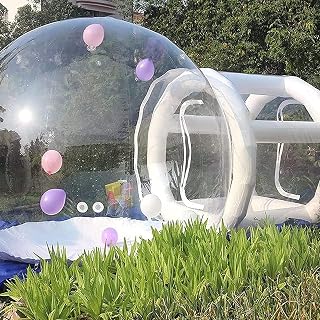 Inflatable Bubble House, Inflatable Bubble Tent Outdoor Transparent Commercial Grade Tarp PVC Tent Bubble House with Blower Clear Dome Balloon Garden Tent,16.4Ft