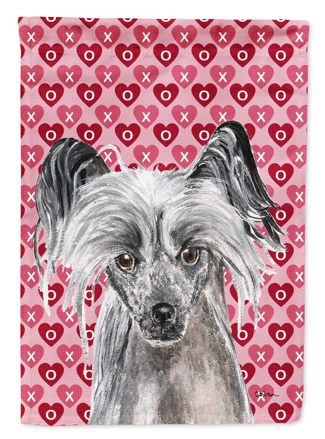 Drapeau Chinese Crested Caroline's Treasures SC9564CHF grand format pour décoration de maison