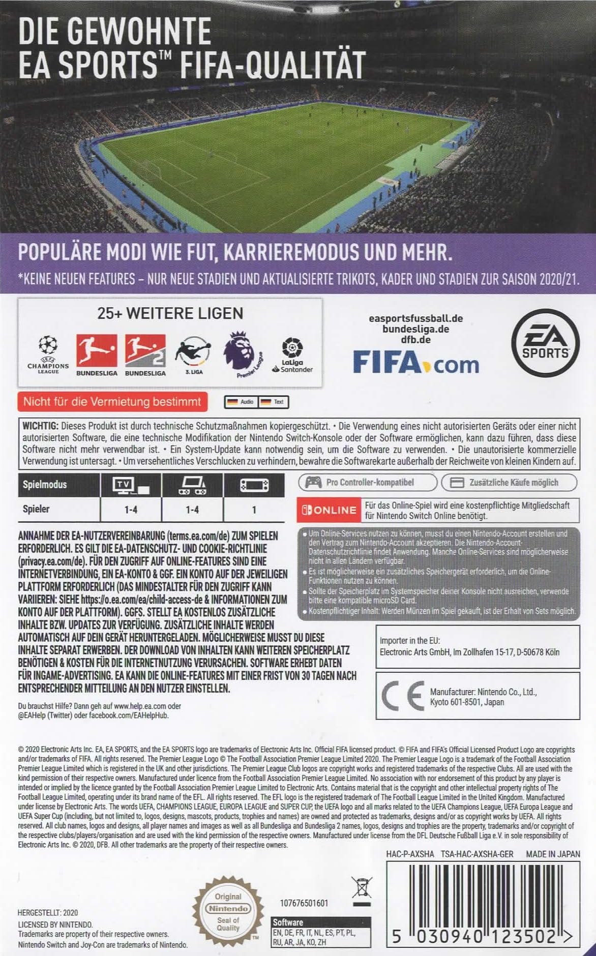 FIFA 21 レガシーエディション Nintendo Switch FIFA 21 - [Nintendo Switch] : Amazon.de: Musik-CDs & Vinyl