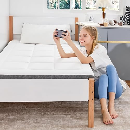 5 Inch Twin Cooling Gel Memory Foam Mattress, Pillowtop Mattress in a Box for Pressure Relief, CertiPUR-US Certified, No Fiberglass