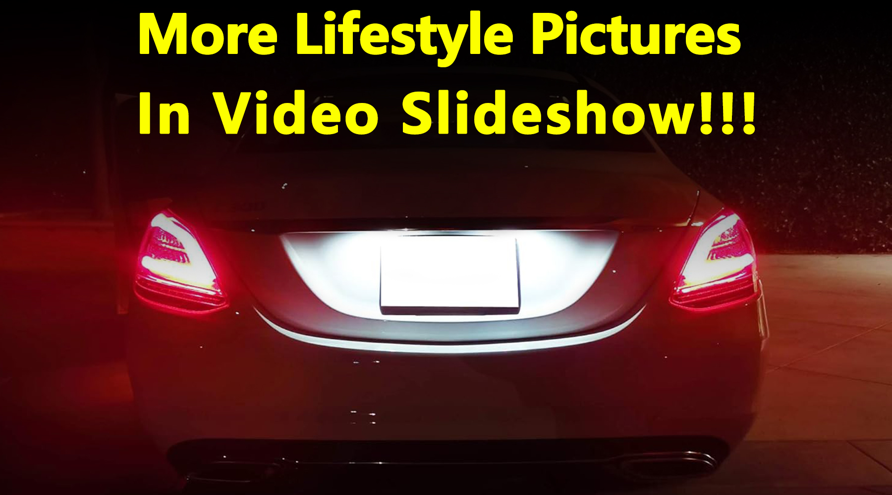 Amazon.com: iJDMTOY Full LED License Plate Lights For Mercedes C