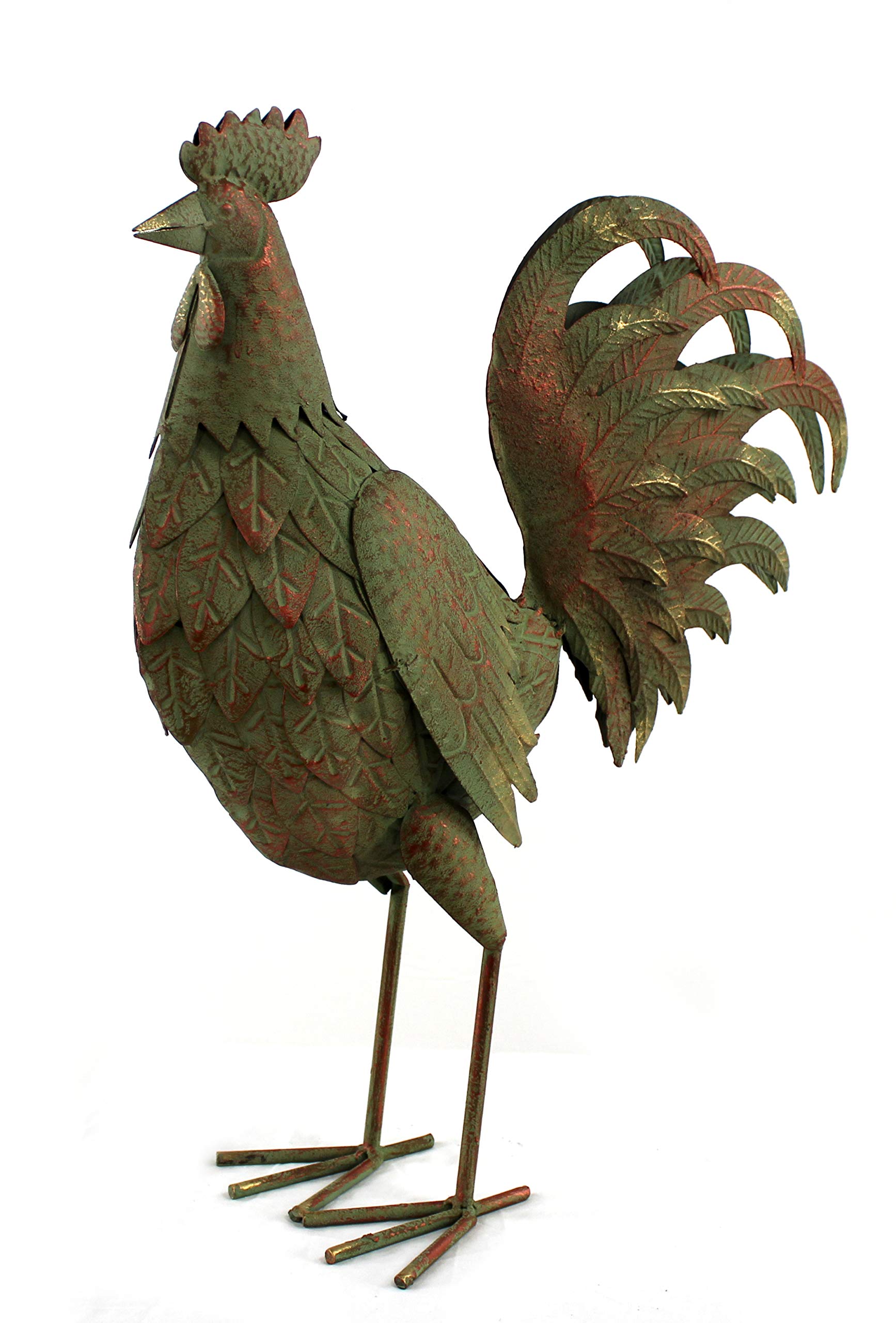 DARO DEKO Metall Figur Hahn XL 51cm x 60cm