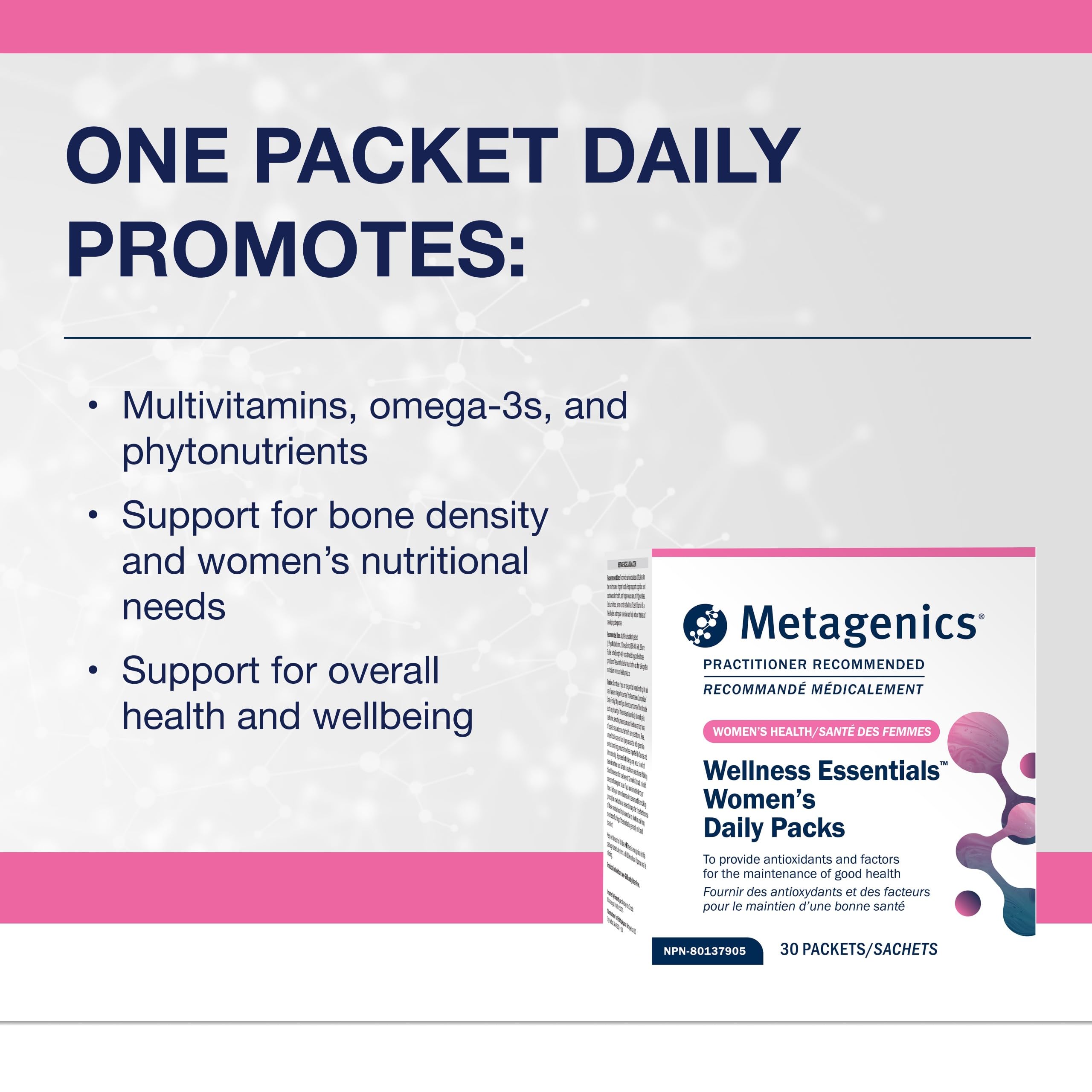 Metagenics Wellness Essentials Women's Multivitamin, Chromium, 30 Packets — Amazon image 2