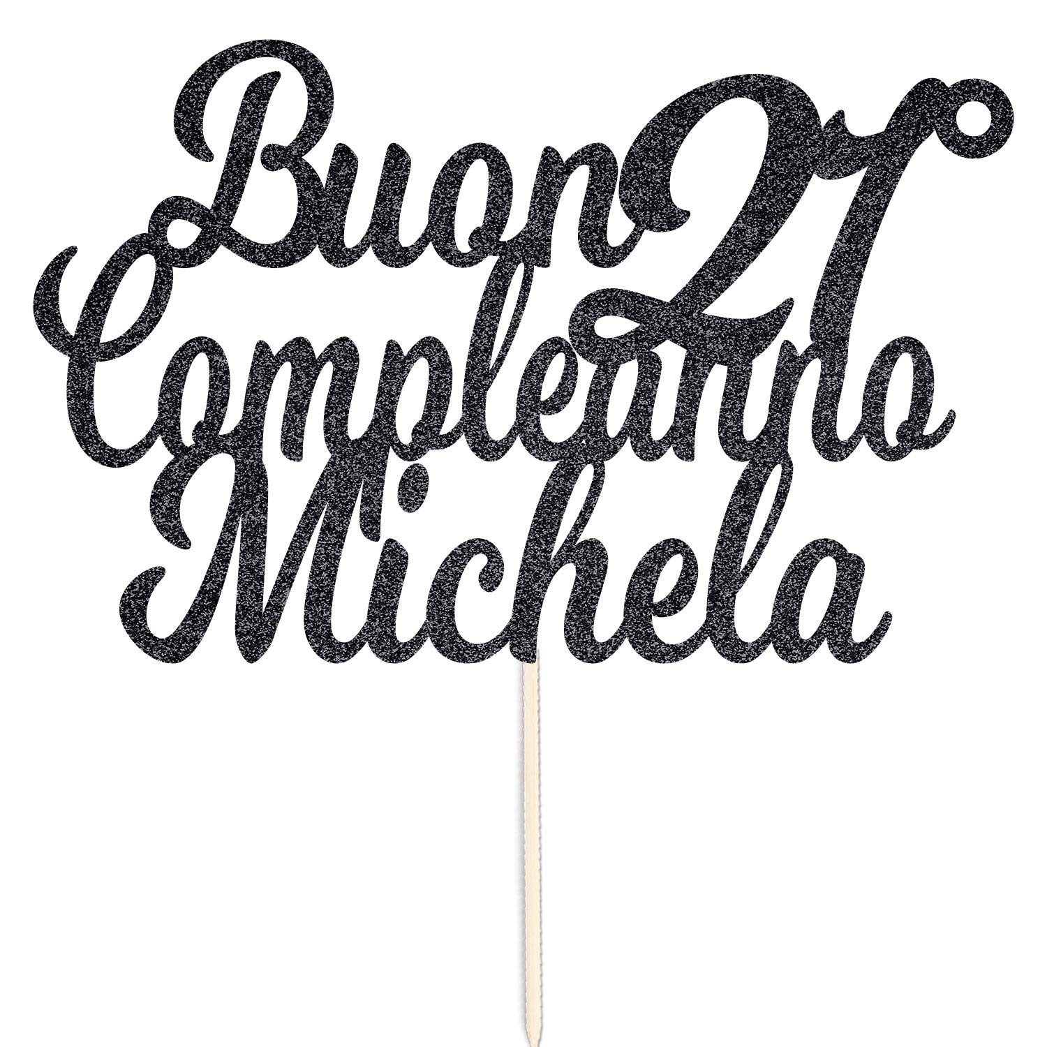 Cake Topper Personalizzato con Nome e Età – Idea 70 Anni Compleanno