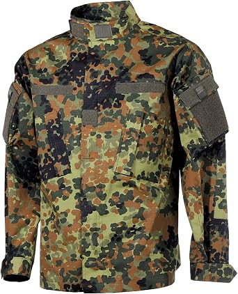 MFH Mens ACU Ripstop Field Jacket Flecktarn