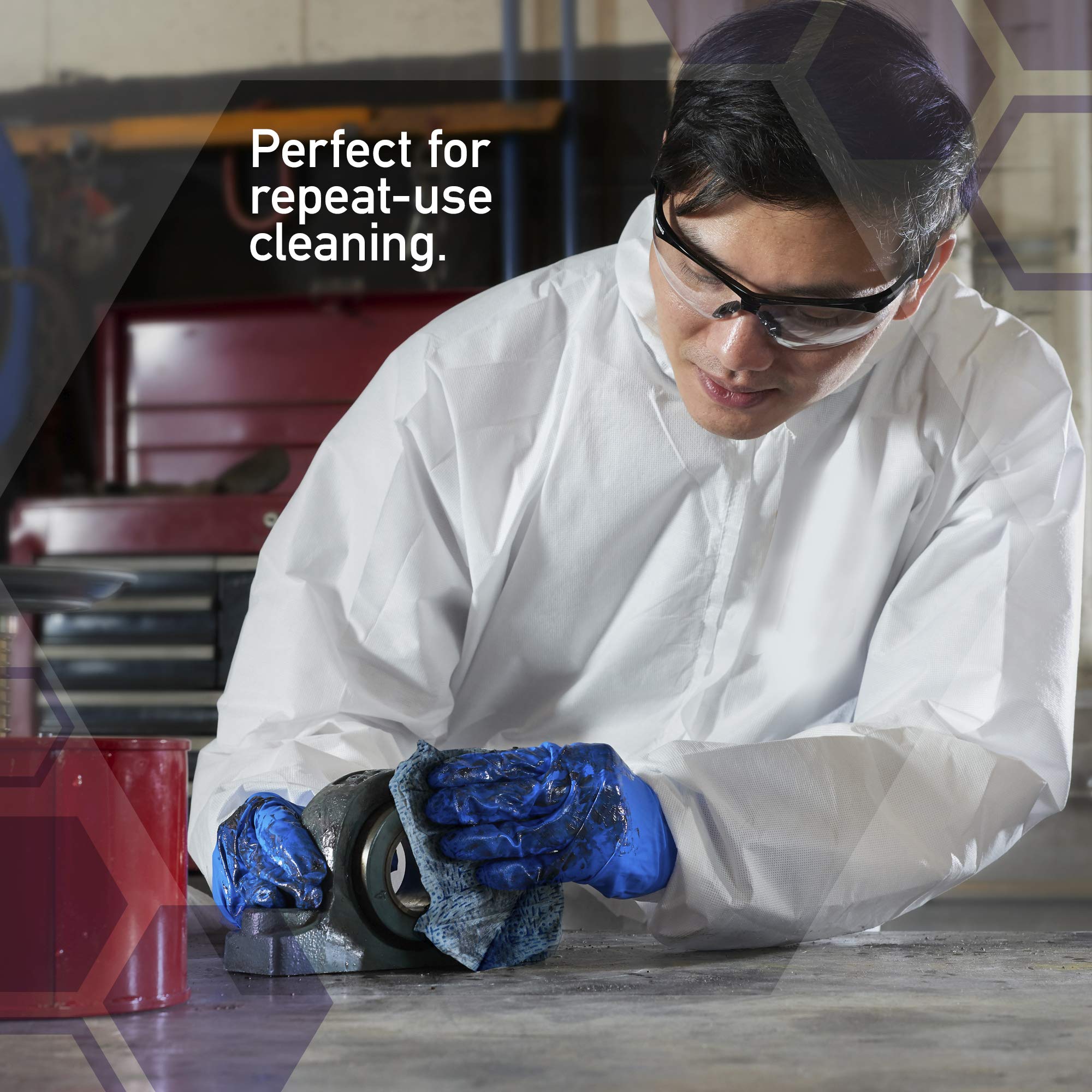 KIMTECH 7643 Paños Reutilizables de Procesos – Sin Pelusa, Seguros para Químicos y Solventes, Toallitas de Limpieza Grandes, 1 Rollo x 500 Hojas