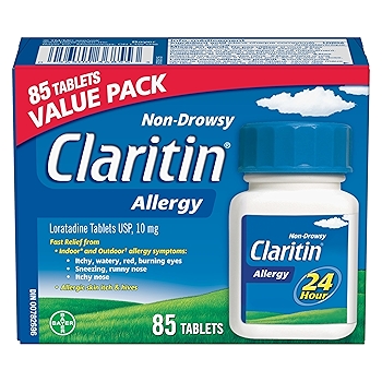 Claritin 过敏药 24小时非嗜睡缓解剂