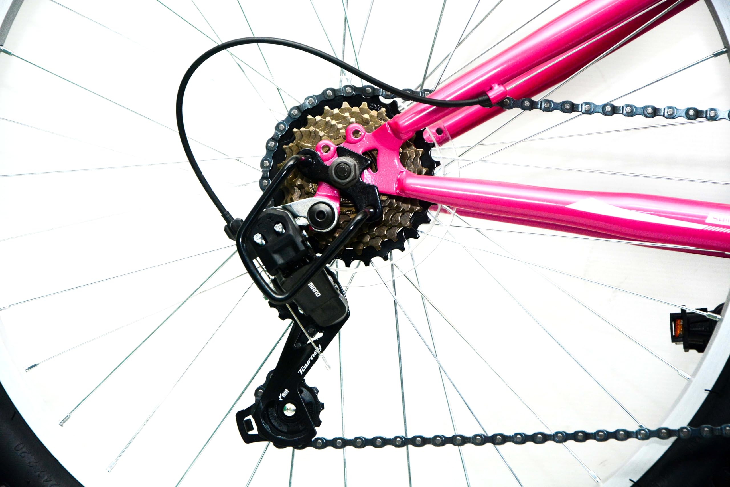 Bicicleta 24 Pulgadas niña 8-12 años | Bicicleta montaña + 7 Velocidades Shimano + Frenos V-Break + Suspensión Delantera | Resistente y Segura Ideal para niña