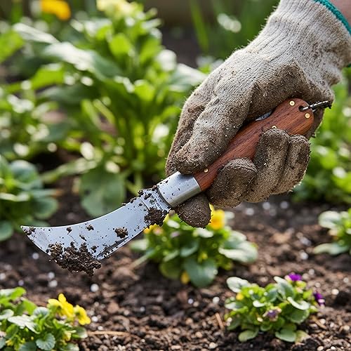 Miniatura 5 de Rite Edge Hawkbill Pruning Knife – 4” Folding Garden Knife with Stainless Steel Blade, Lockback Mechanism, and Wooden Handle – Ideal for Grafting,