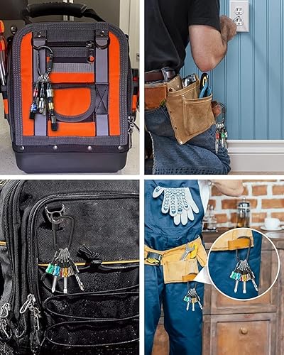 Vista 5 de Katerk - 6 unidades de 1/4 de pulgada con vástago hexagonal de aleación de aluminio para destornillador, ligero, cambio rápido, barra de extensión