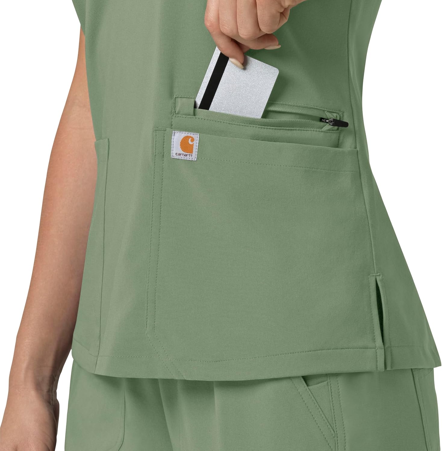 Carhartt Scrubs C13210 Women's Force® Cross-Flex Modern Fit Flex Panel - Image 8