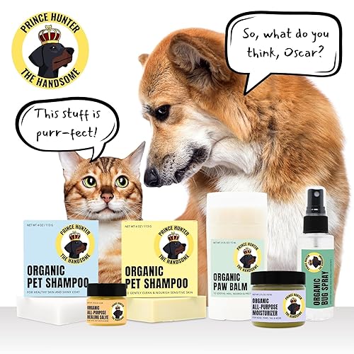Miniatura 4 de Organic All-Purpose Moisturizer For Pets by Prince Hunter the Handsome  For Nose, Paws, Tail & More  All-Natural  Pure Essential Oils  Certified