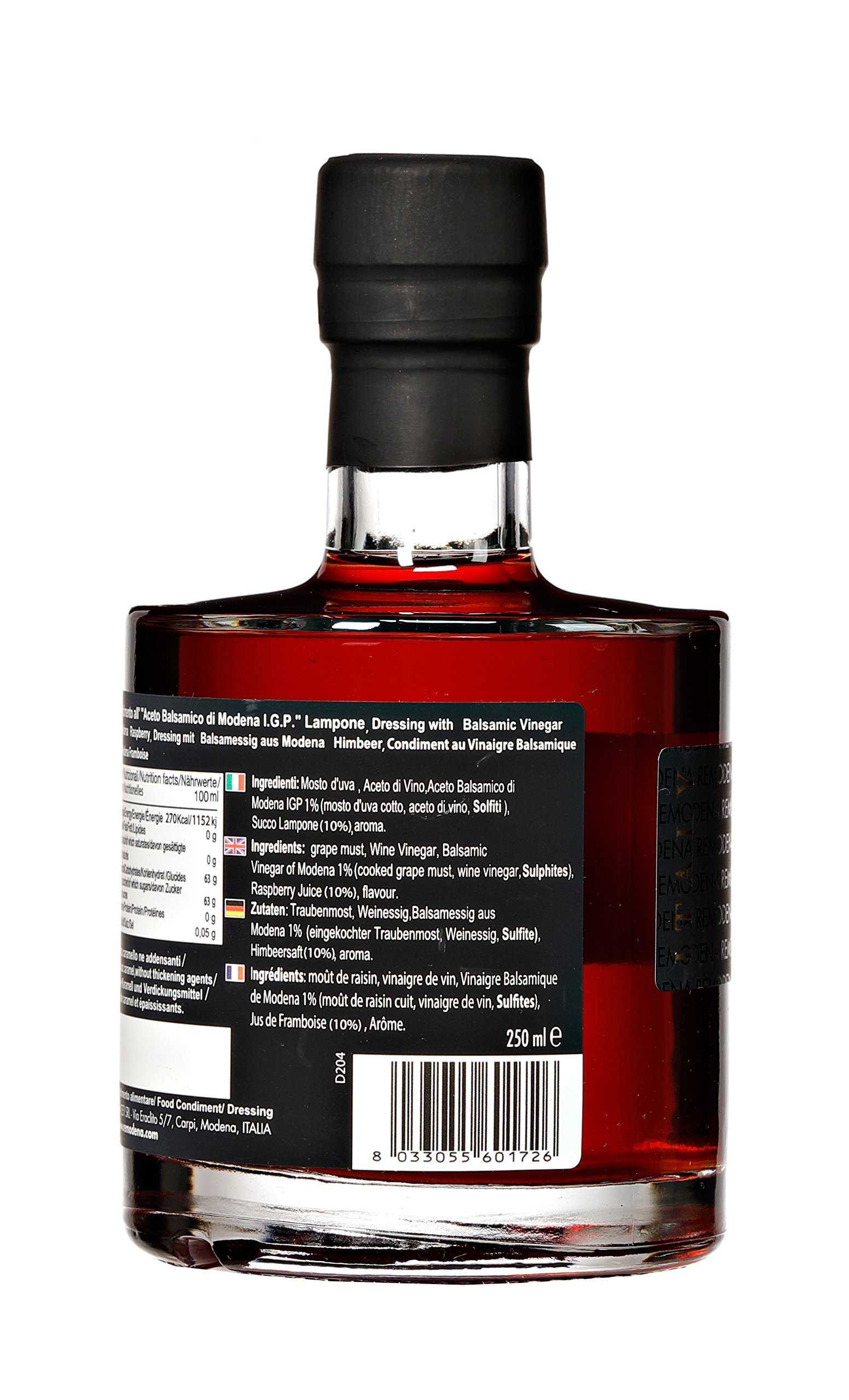 Re Modena Condimento all' "Aceto Balsamico di Modena Igp " Lampone - 3 bottiglie