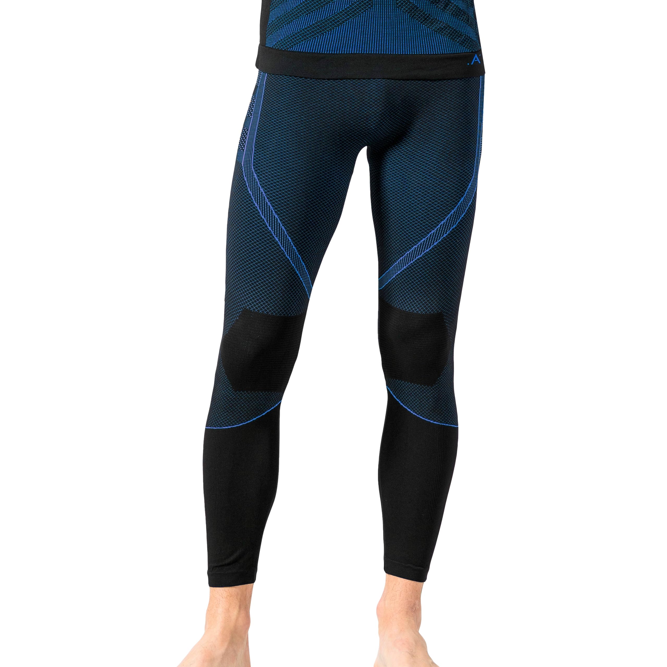 Risalti Leggings Térmicos Hombre Invierno Energy - Mallas Running Hombre Transpirables Elásticos, Ropa Termica Hombre en Microfibra, Mallas Termicas Hombre sin Costuras - Made in Italy