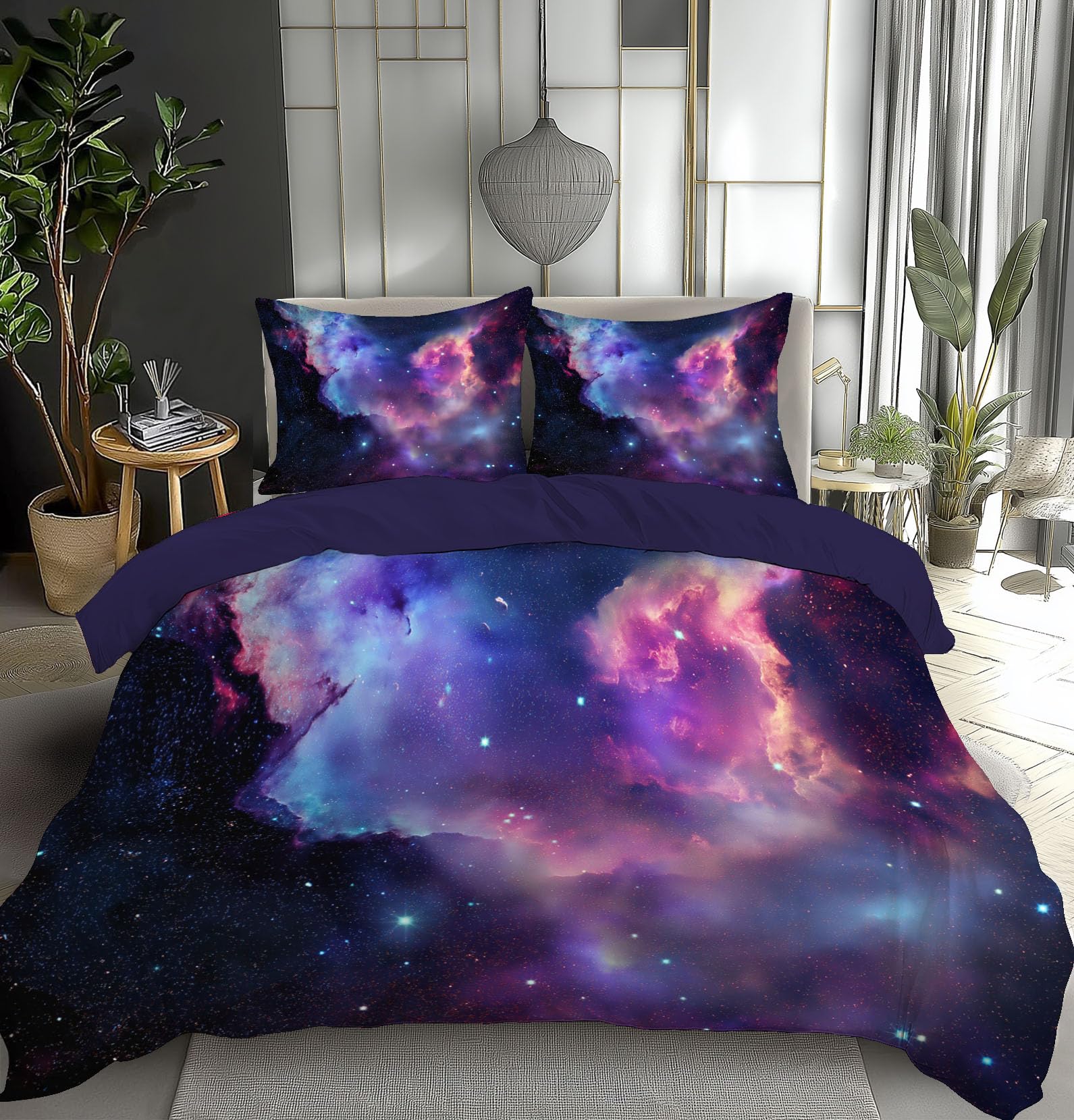 Housse de couette 140x200 anti-plis respirante lit ado adulte