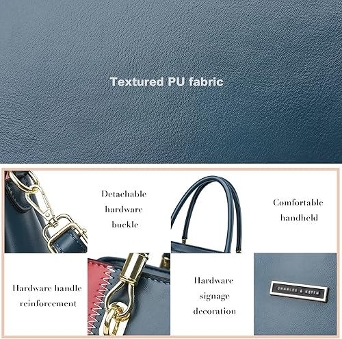 Miniatura 6 de KURGOOL Bolsos y bolsos de mano para mujer, bolso de hombro con asa superior, bolsa de mensajero para mujer