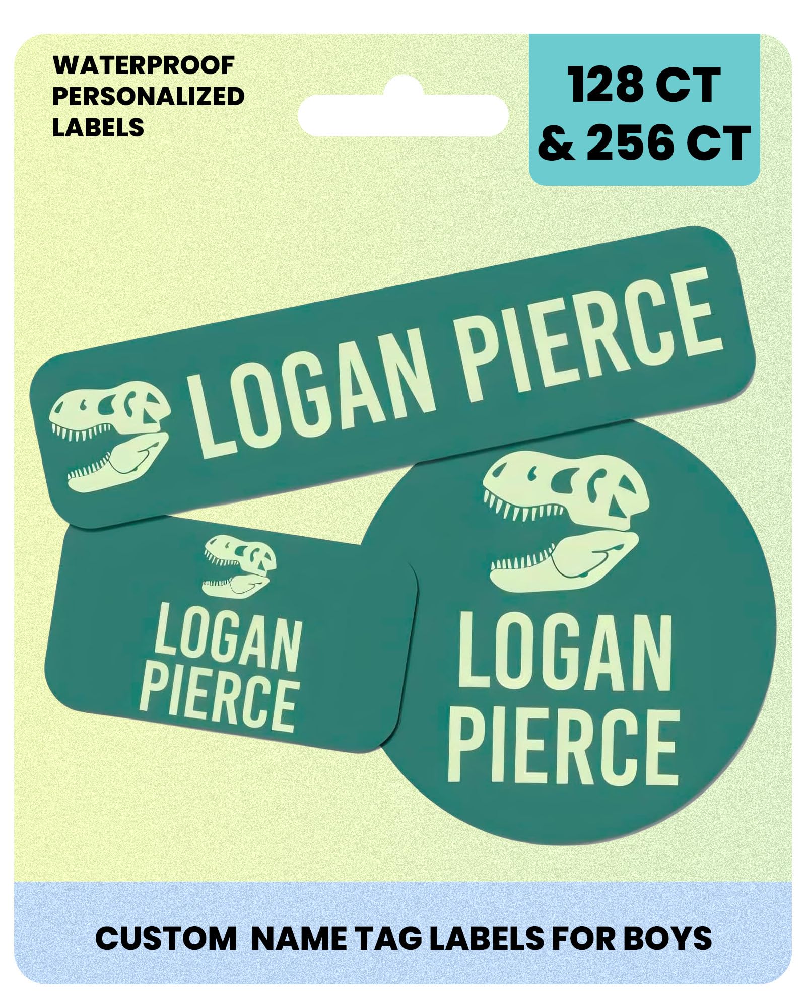 Label Daddy Personalized Name Labels for Boys – Washable Custom Name Tags – Premium Waterproof Labels for School, Clothing, Lunch Boxes, Summer Camps