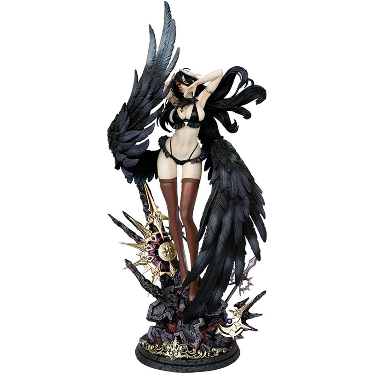 Amazon.com: RZAHUAHU Albedo Figure 1/4 Overlord Anime Model 22.8in