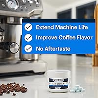 Vista 2 de Essential Values Tabletas de limpieza para máquina espresso (30 tabletas), compatibles con Breville Barista Express, Gaggia, Delonghi, Jura