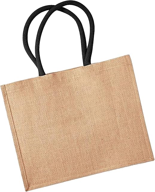 Westford Mill Classic Jute Shopper Bag (21 Litres) (Pack of 2)