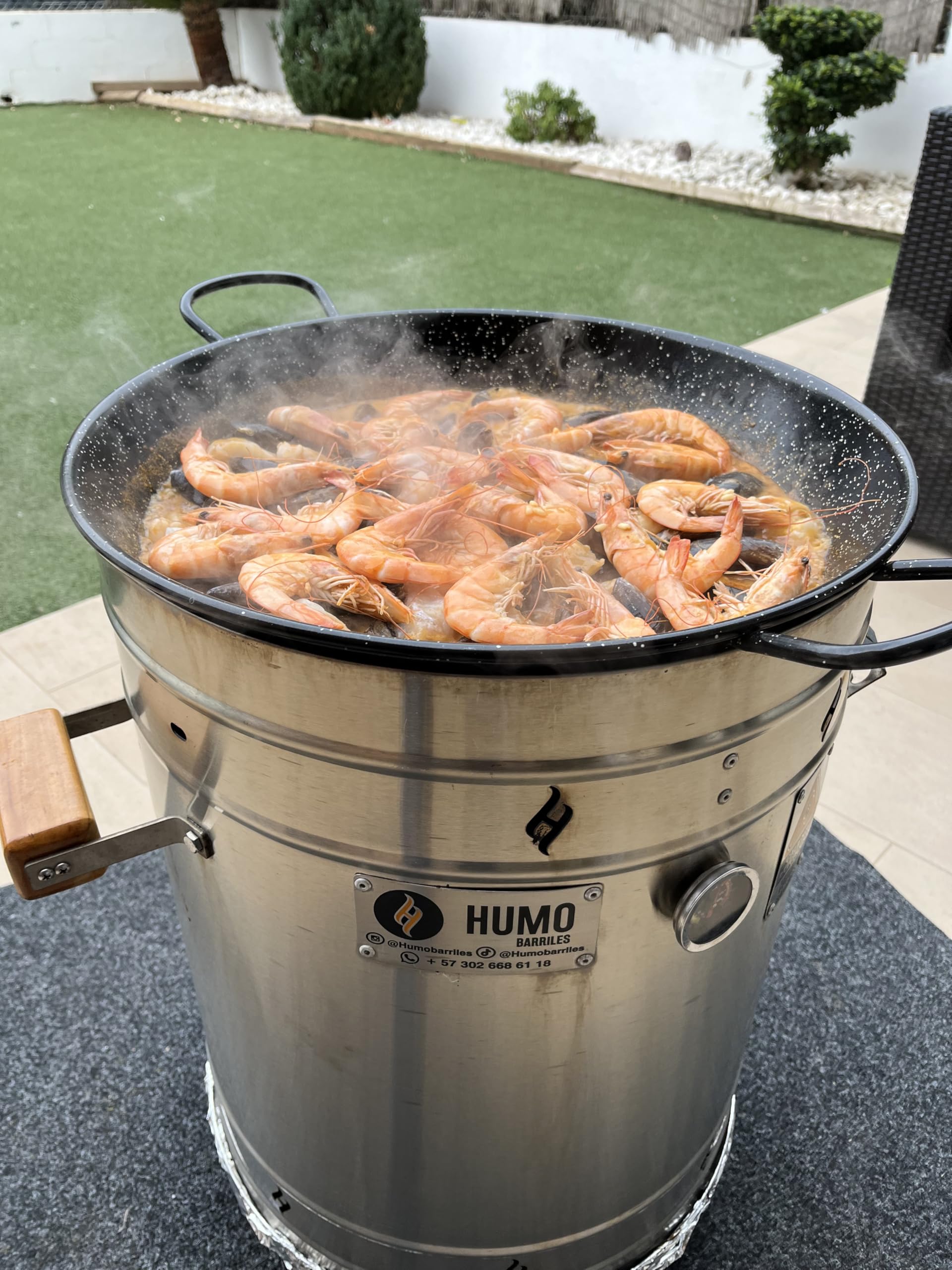Barile Barbecue medio 28 libbre Acciaio inossidabile 304 430 Griglia Apribile Termometro