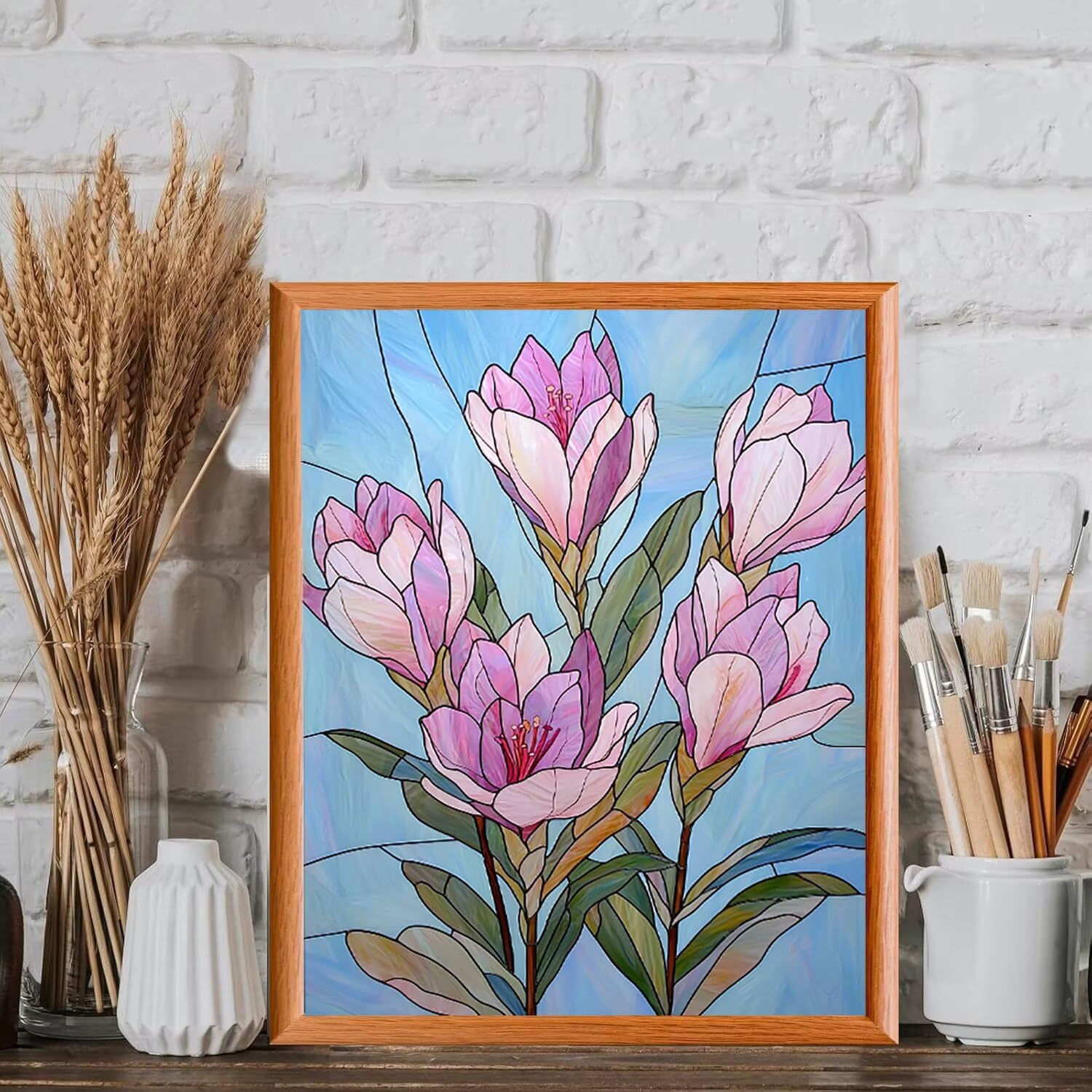 WEISHIWE Magnolia Malowanie po Numerach dla Dorosłych 71 x 86 cm v-1087
