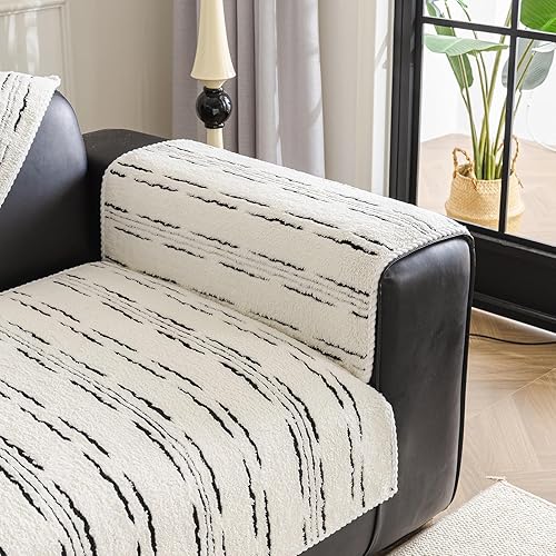STACYPIK Funda de sofá de jacquard geométrico para perros, respaldo y reposabrazos para mascotas, funda de sofá para sofá de 2 cojines, protector de