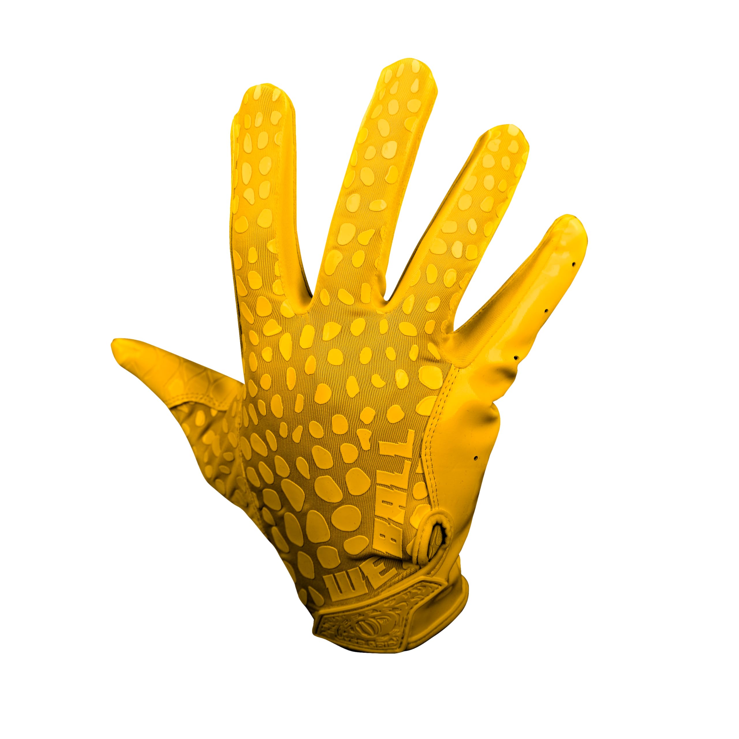 We Ball Sports Hypr-Grip Fußballhandschuhe für Herren, klebrige Silikon-Handflächen-Empfänger-Handschuhe