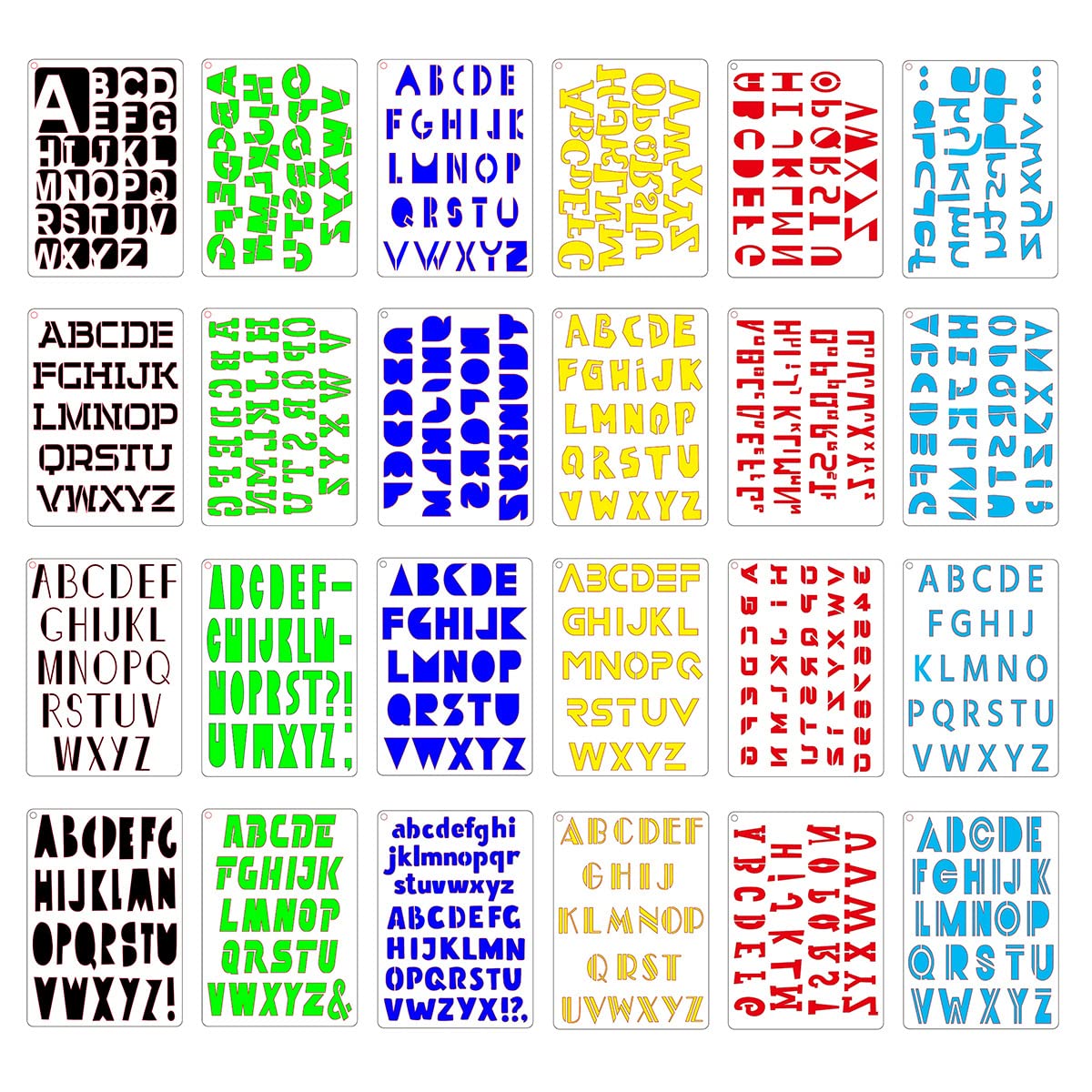 Pochoirs alphabet et dessin RANY pour décorer vos albums photos de vacances