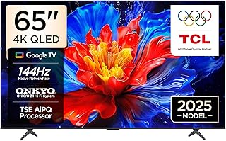 TCL 65P8K Television 65 Inch Smart TV 4K QLED Colorful Quantum Crystal HDR 10+ Gaming Google TV