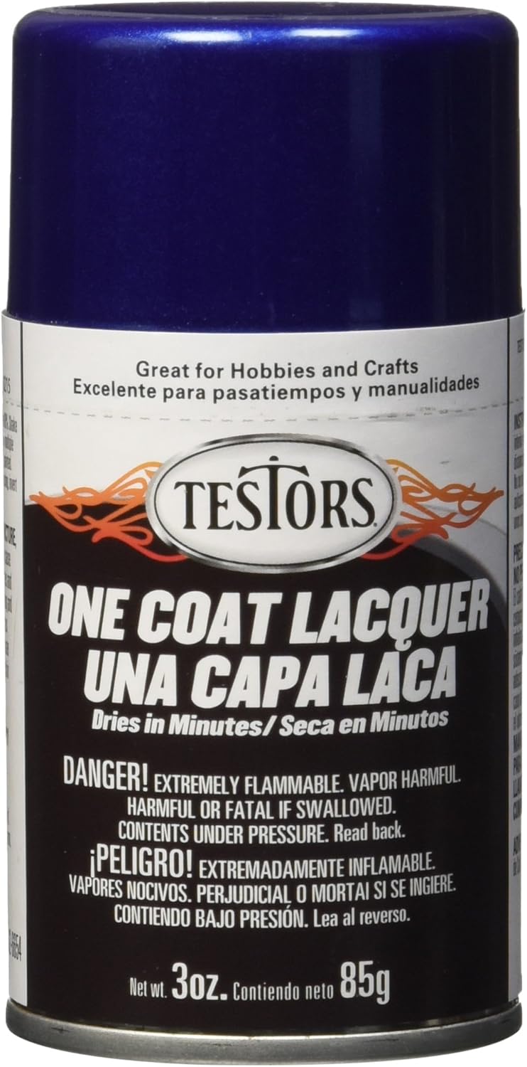 Testors Extreme Spray Lacquer, 3 Ounce (Pack of 1), De Ja Blue, 12 Fl Oz Arts