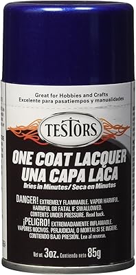 Testors Extreme Spray Lacquer, 3 Ounce (Pack of 1), De Ja Blue, 12 Fl Oz