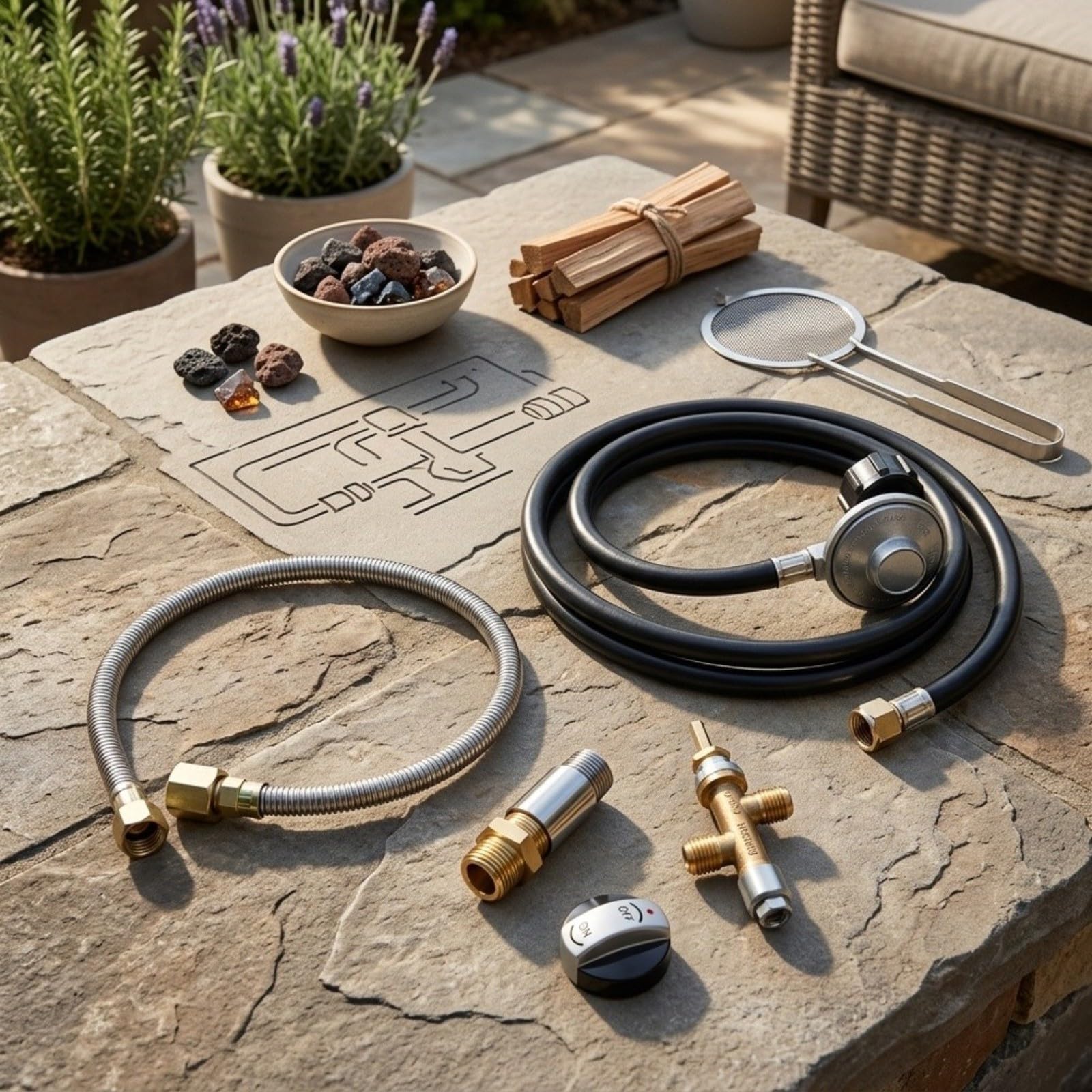 Tubo flessibile per gas propano con valvola ABS resistente alle perdite per il controllo del fuoco e del barbecue