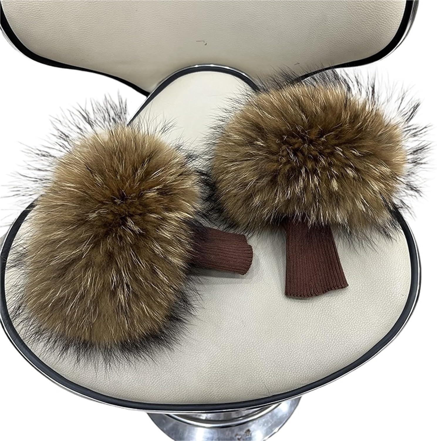 Women'S Faux Fur Wrist Cuffs 1Pairs Arm Warmer Women Bracelet Fur Wristband Glove Warmer Wrist Warmer