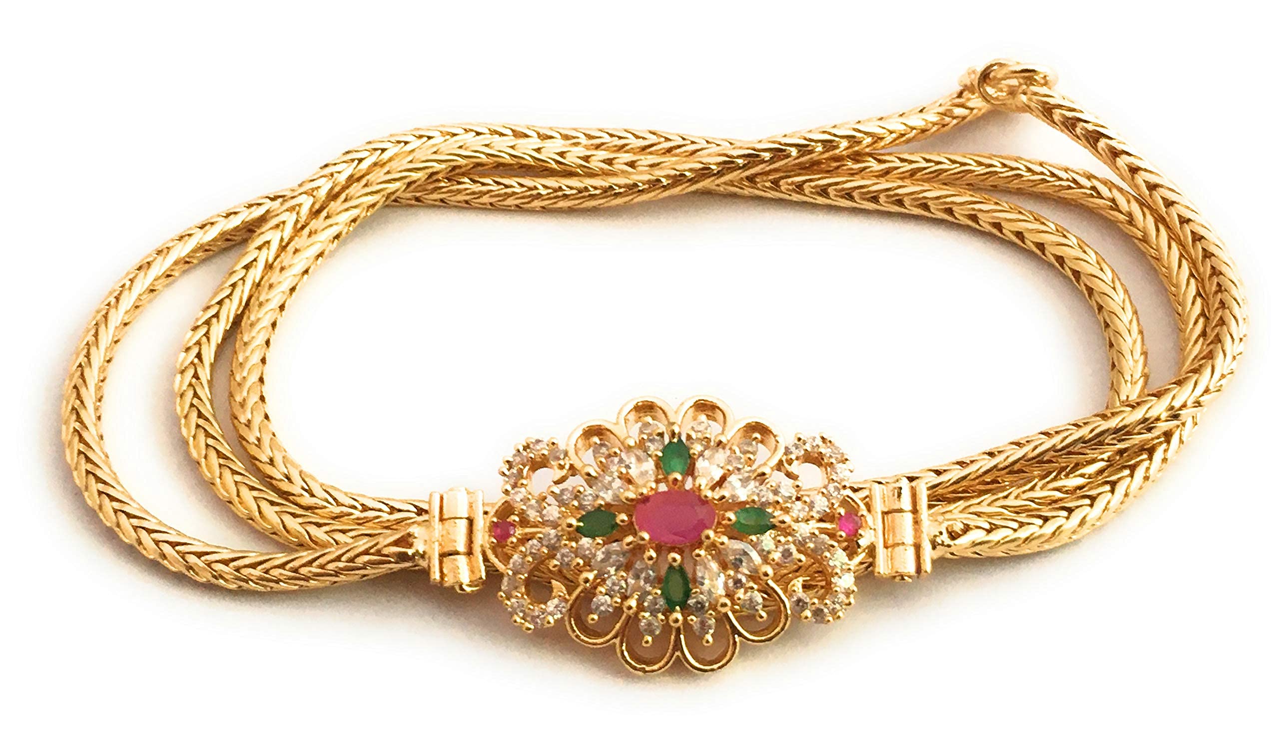 Sasitrends Micro Gold Plated Flower Mogappu Chain for Women & Girls (Multi) (B085TN2HHD) Amazon Price History, Amazon Price Tracker