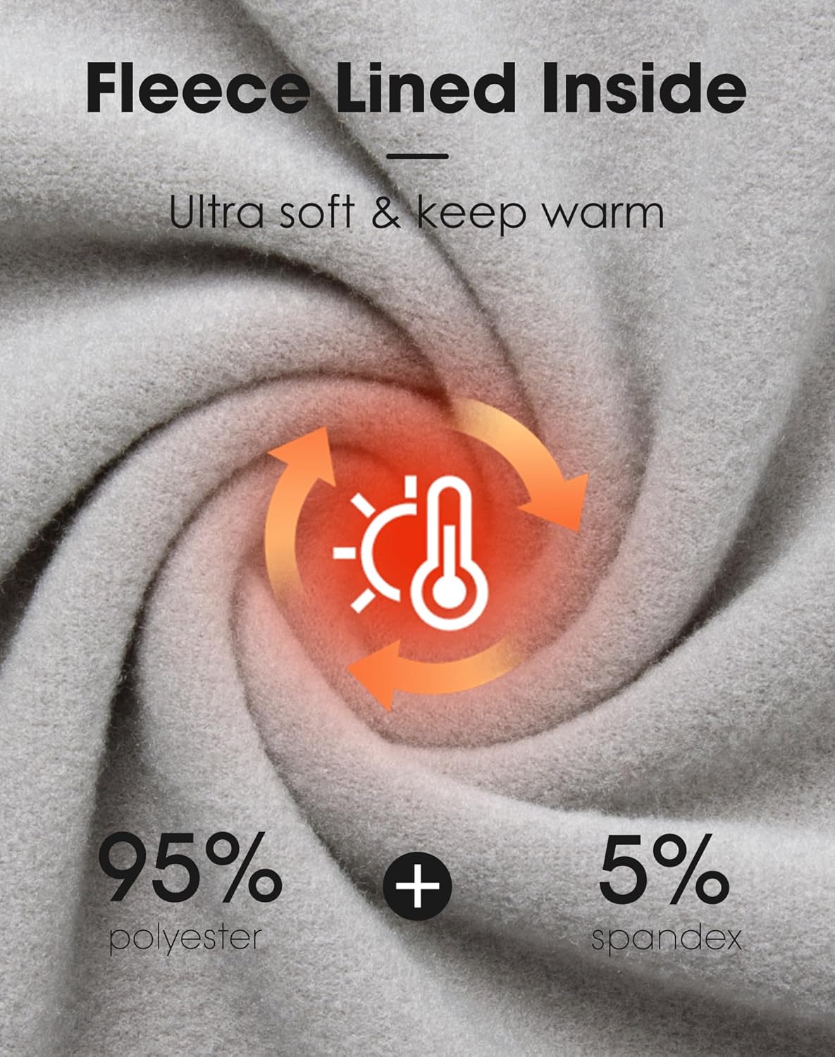 MANCYFIT Thermal Top for Women Fleece Lined Shirt Short Sleeve Base Layer - Image 3