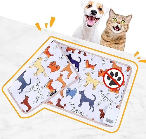 DOGNESS Alfombrilla de choque para mascotas, alfombrilla repelente de gatos segura de 60 x 15 pulgadas, almohadillas de entrenamiento electrónicas