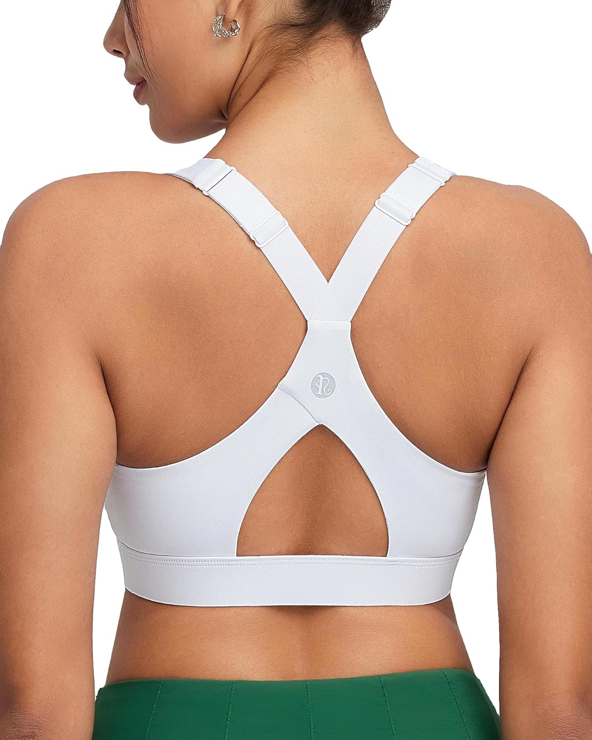 RUNNING GIRL Sports Bras for Women High Support Adjustable Straps High Impact Sports Bras with Sewn in Pads
