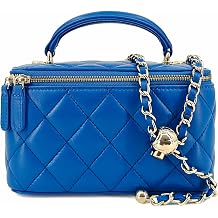 M-ioi-M Small Mini Quilted Lambskin Vanity Purse Crossbody Bag for Women