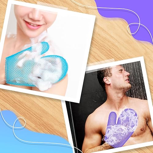 Miniatura 3 de 2 guantes exfoliantes de panal de abeja, guante de baño para spa corporal, guante exfoliante de panal para ducha corporal, esponja exfoliante de