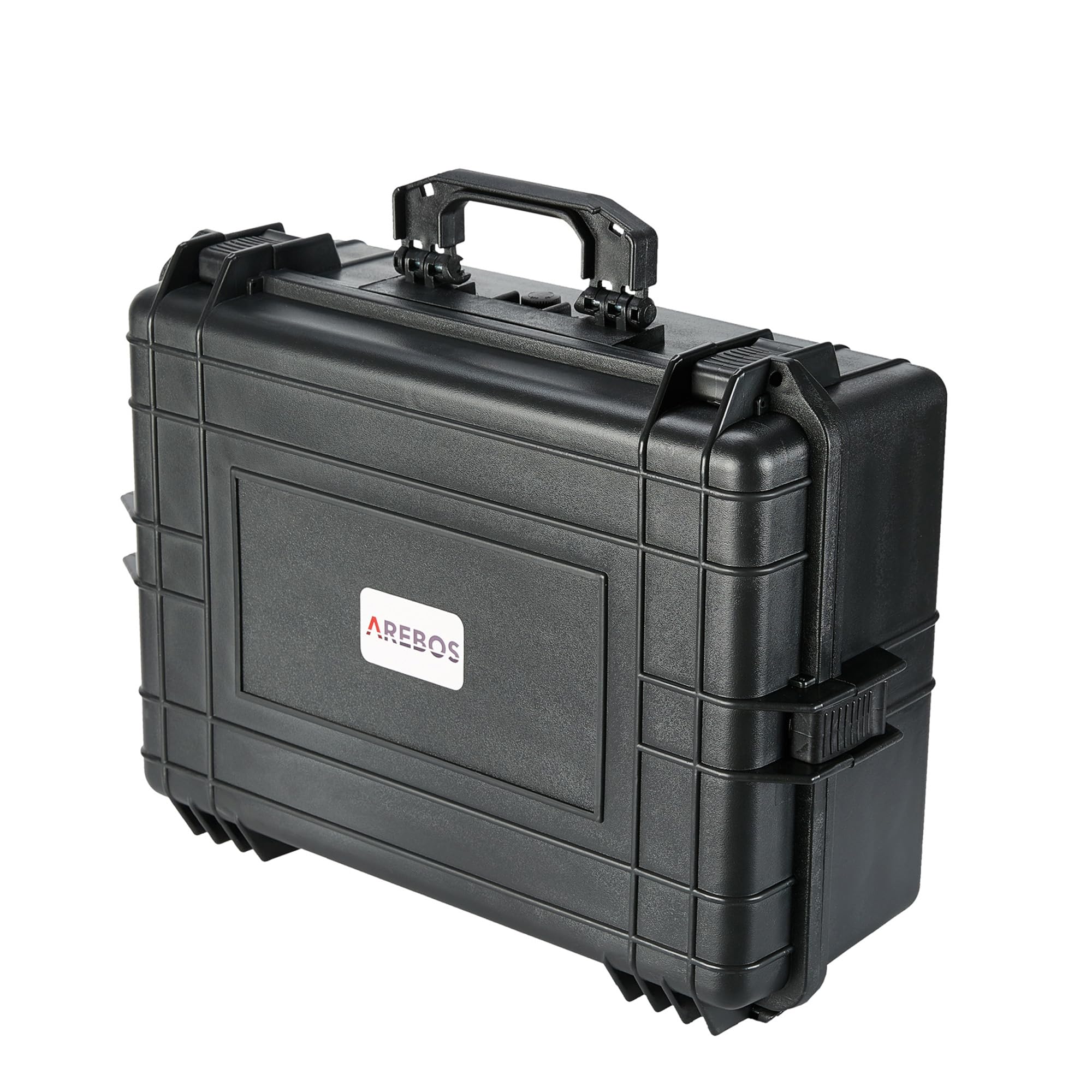 Arebos Maletín rígido para cámara de 15 L/Universal Adaptable, Funda Universal con Inserto para Lentes de cámara y Accesorios/maletín de Armas/inastillable, Resistente al Polvo, Resistente a la