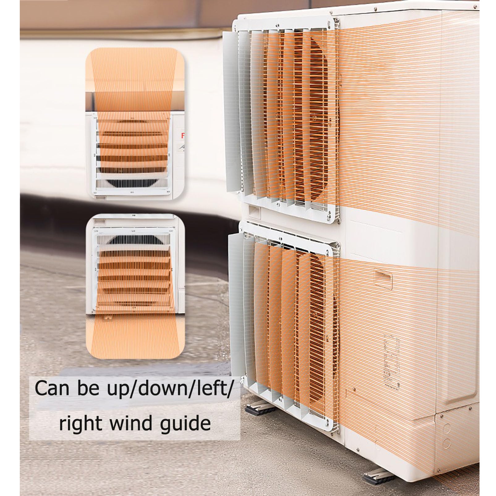 Coperture del condizionatore d'aria per le unità esterne, Deflettore deflettore in acciaio zincato, Copertura unità pompa di calore Copertura HVAC