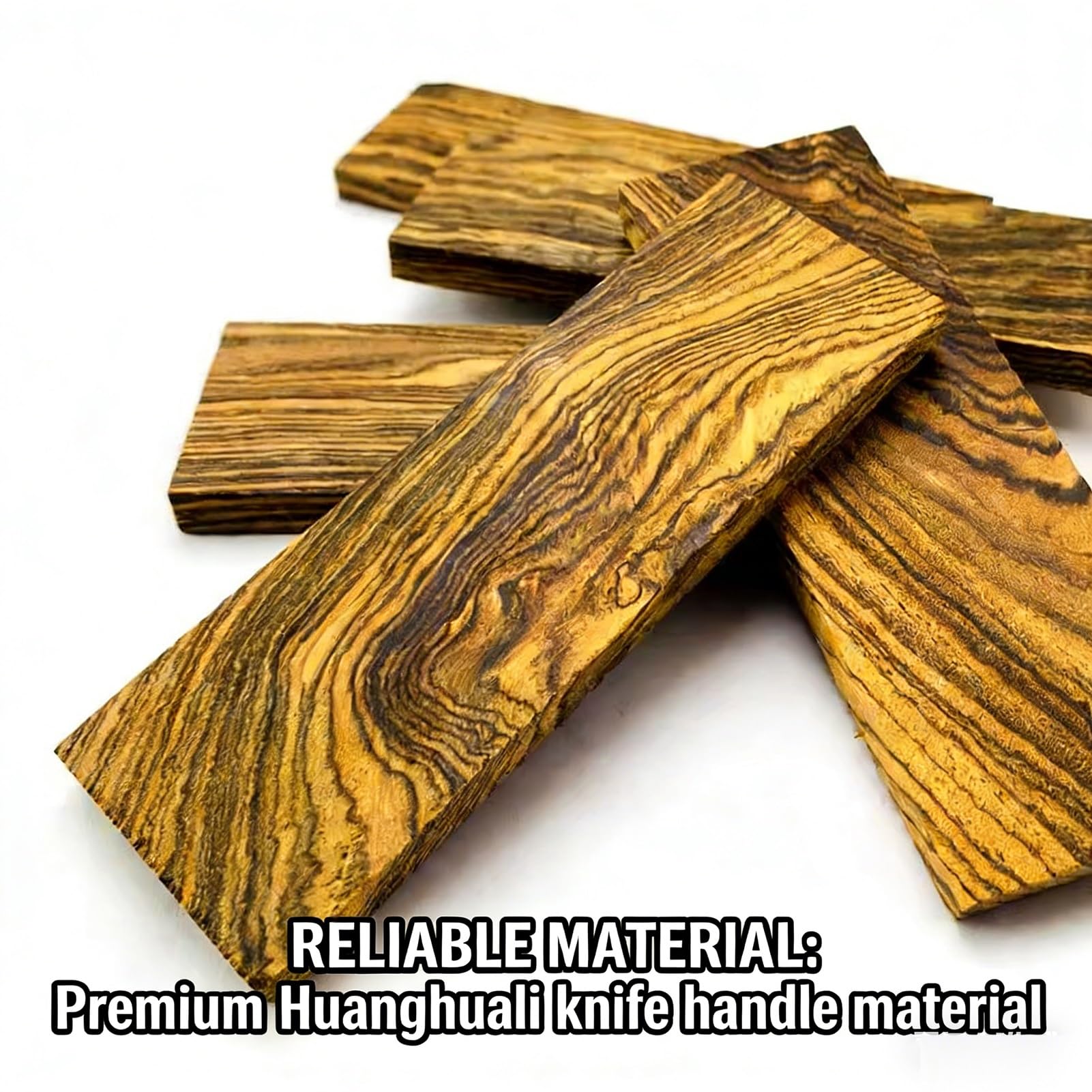 Messergriff Waage 2er-Pack Holz-Messergriffmaterial, DIY-Schalen Aus Natürlichem Hartholz Für Heimwerkerhandwerk Und Individuelle Messergriffe(120X40X30MM)