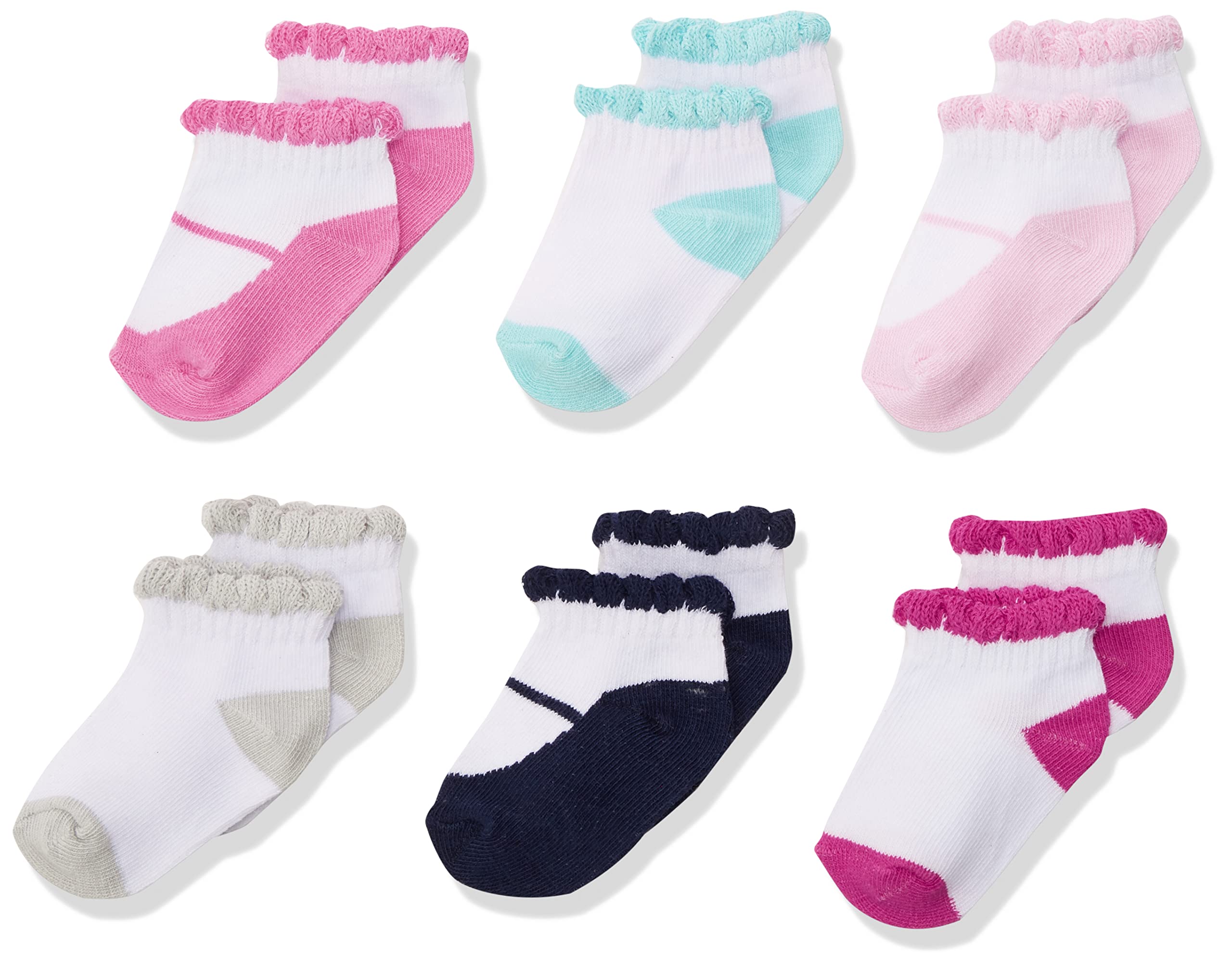 Luvable Friends Unisex Baby Newborn and Baby Socks Set