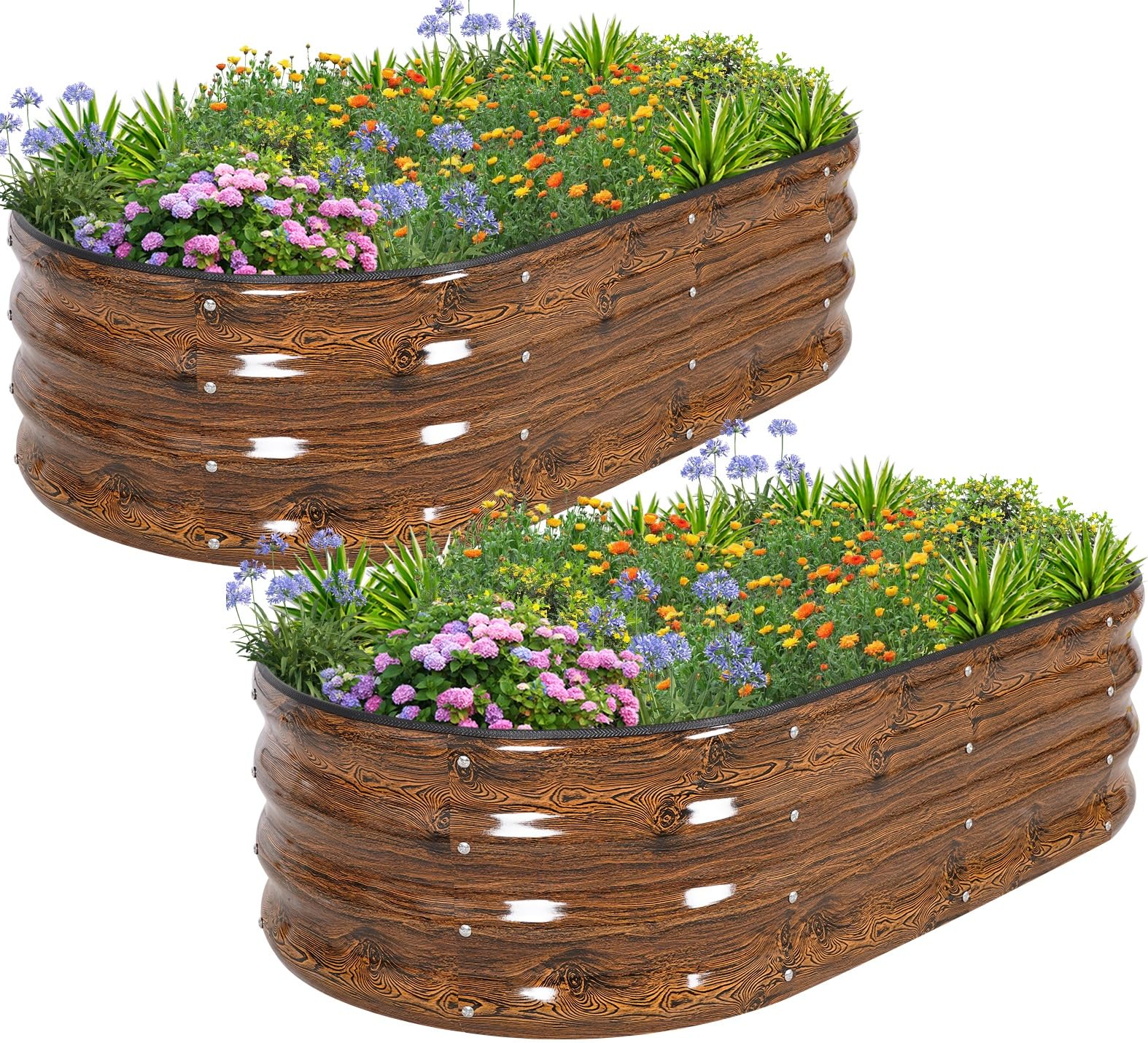 1more Galvanized Raised Garden Bed 4x2x1ft